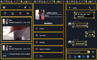 BBM Mod Apk Terbaru v2.9 Tema Reaper Gold Keren