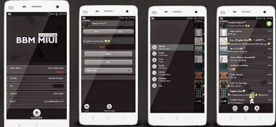 BBM MIUI DARK STYLE VERSION 2.6.0.30 terbaru