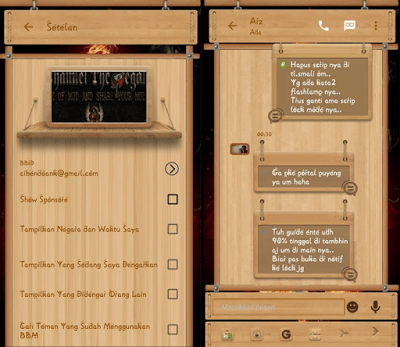 Bbm Mod Wood v2.9.0.51 Apk Tema Kayu
