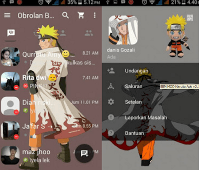 BBM MOD Naruto Apk v2.13.1.14Gratis BBM Tema Naruto v2.13.1.14 apk