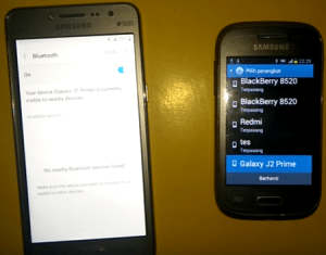 Kirim apk Tes DCP dari bluetooth