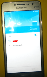 koneksi wifi samsung j2